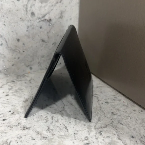 GIVENCHY Wallet Black Leather Card Case 4X3 Holder AUTHENTIC - Picture 4 of 9